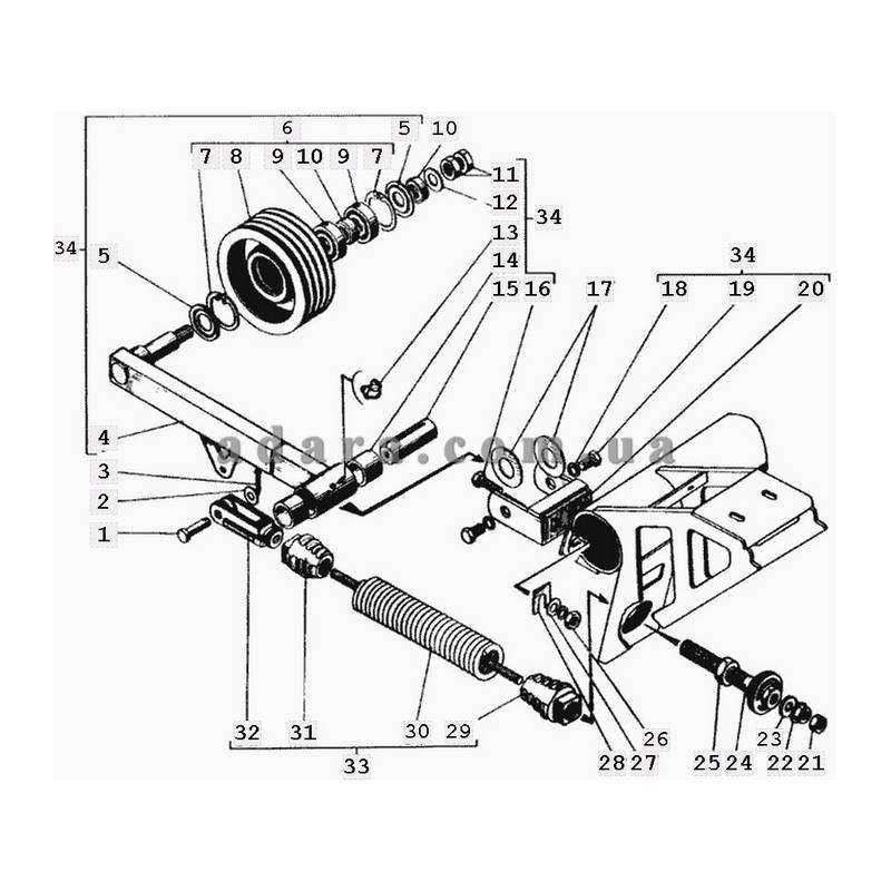 Усі позиції натяжного пристрою в каталозі Дон-1500Б